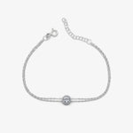 0.75 ct effektiv Diamant Silber Armband LMLBL01004
