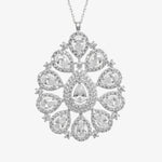 Diamantmontur Queen’s Sun Silber rhodiniert Halskette LMLKL03349-RH