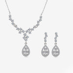 Diamantmontur Tropfen Baguette Silber Mini Set LMLUST00476