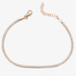 Funkelndes Rose Tennisarmband LMLBL00574