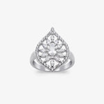 Effektiv Diamant der Traum der Marquise Silber Ringe LMLYZK00750