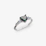 Sparkling Mystic Heart Ring Silber rhodiniert LMLYZK00632