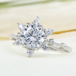 Diamond Mount Love Sun Silberring
