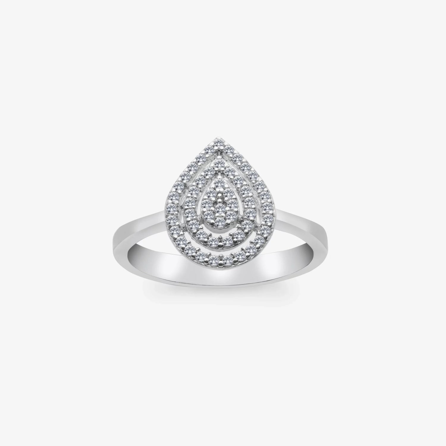 Diamantmontur Tropfen Traum Silber Ring LMLYZK00744