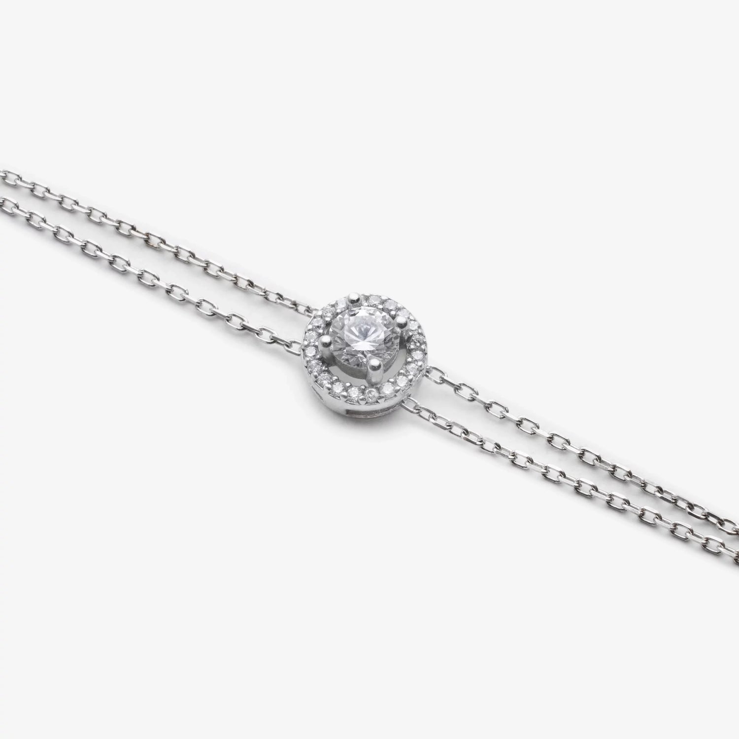 0.50 ct effektiv Diamant Silber Armband LMLBL01003