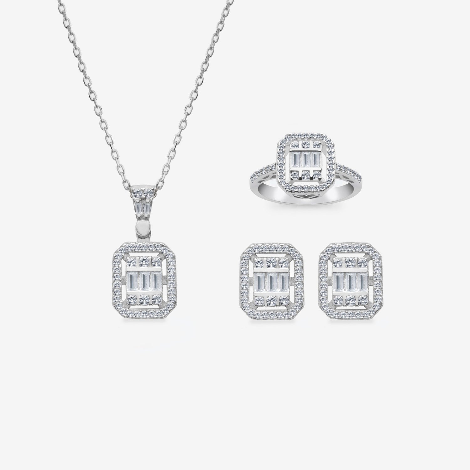 Effective Diamond Avangarde Dreier-Set LMLUST00077