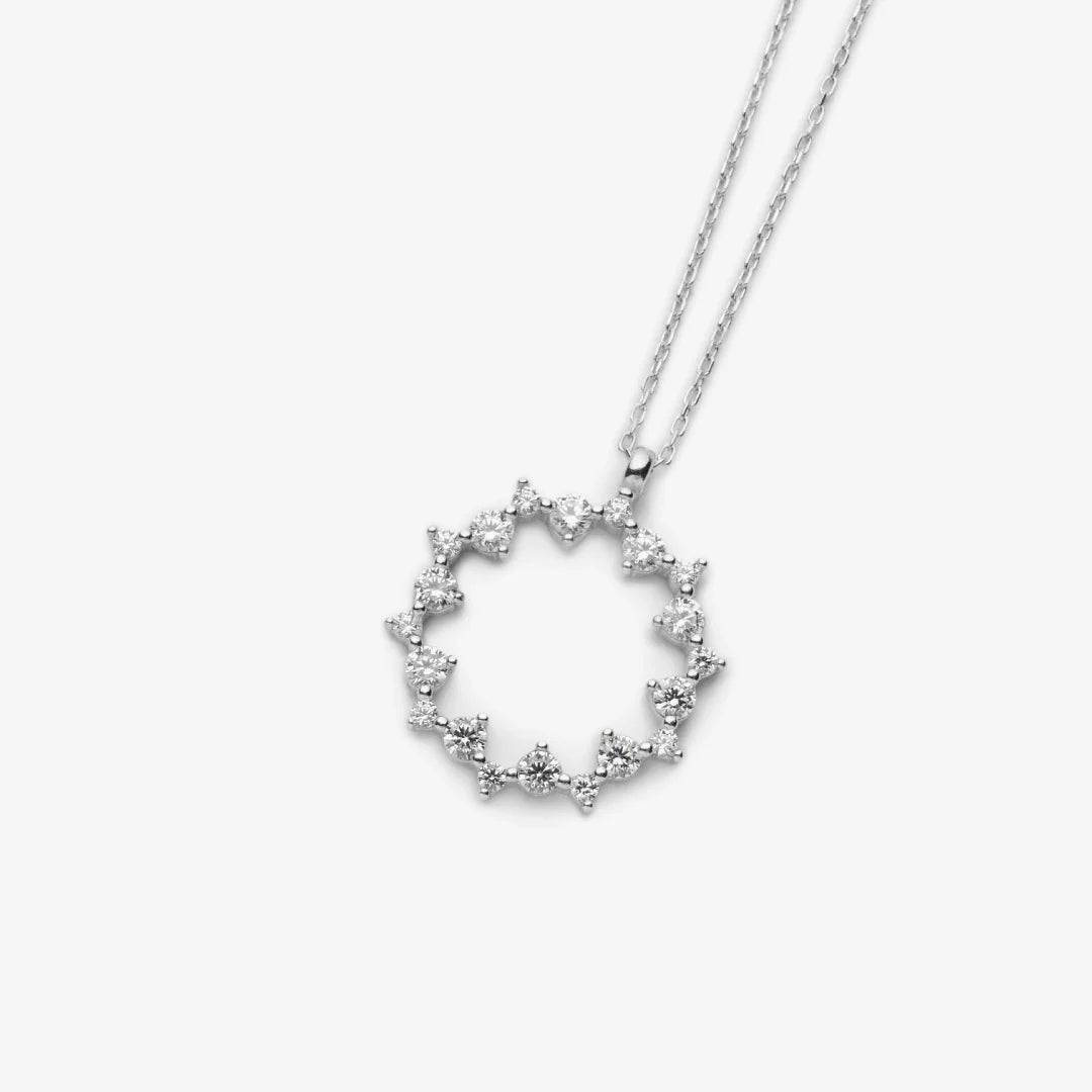Diamantmontur Sparkle Magic Halskette Silber rhodiniert LMLKL03240-RH