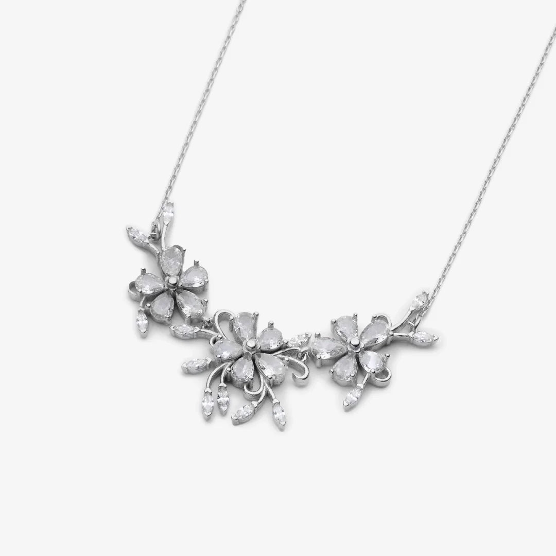 Diamantmontur Rosé Dream Silber rhodiniert Halskette LMLKL03185-RH