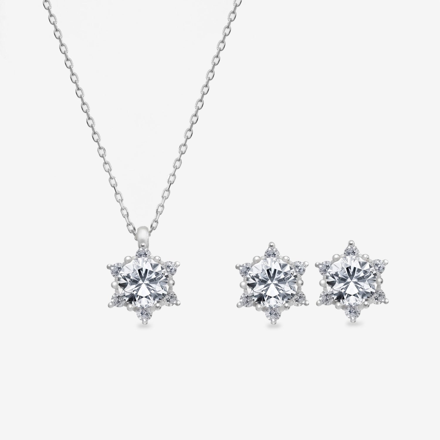 Diamantmontur Love Sun Mini Set Silber rhodiniert LMLUST00471