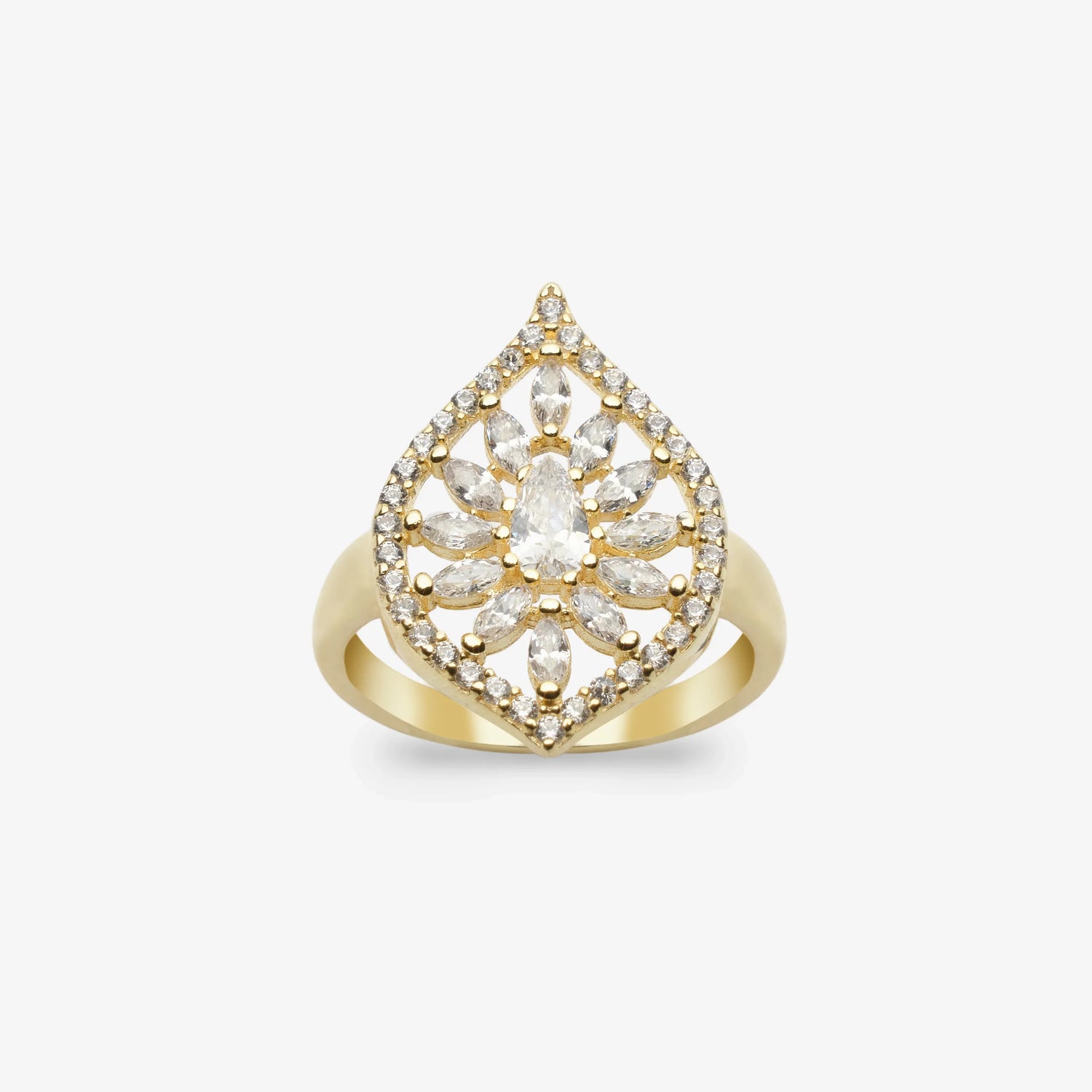 Effektiv Diamant der Traum der Marquise Gold Silber LMLYZK00749-GO