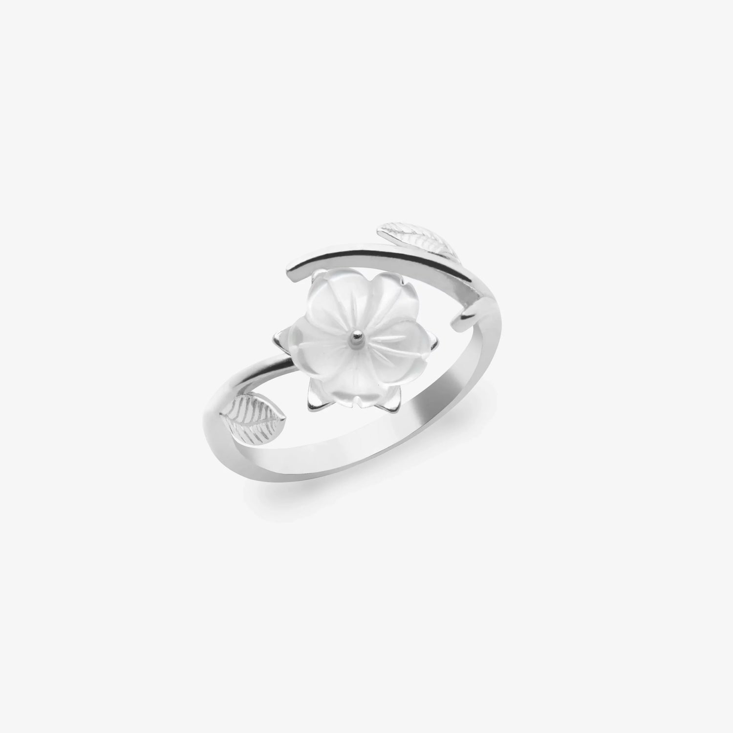 Magnolieblüten Silber Ring LMLYZK00547-RH